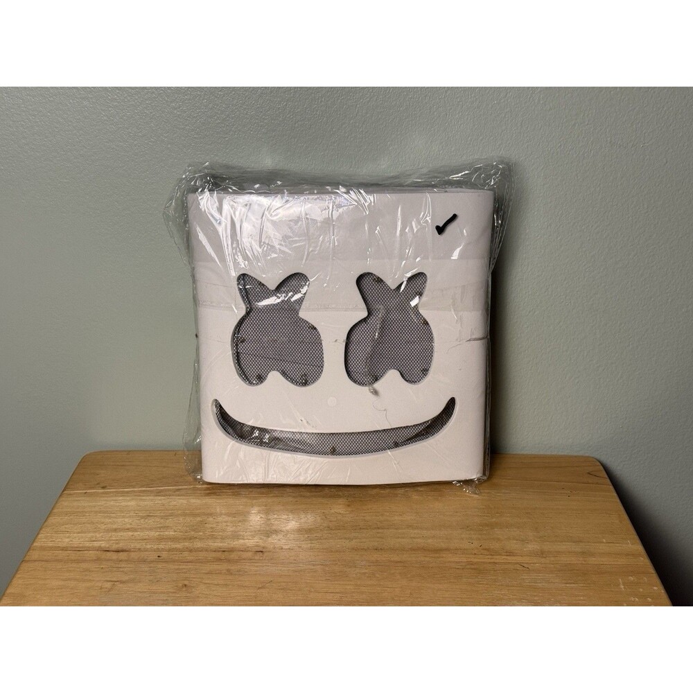Marshmello Style Halloween DJ Mask - Light Up (Music Festival Halloween Costume)